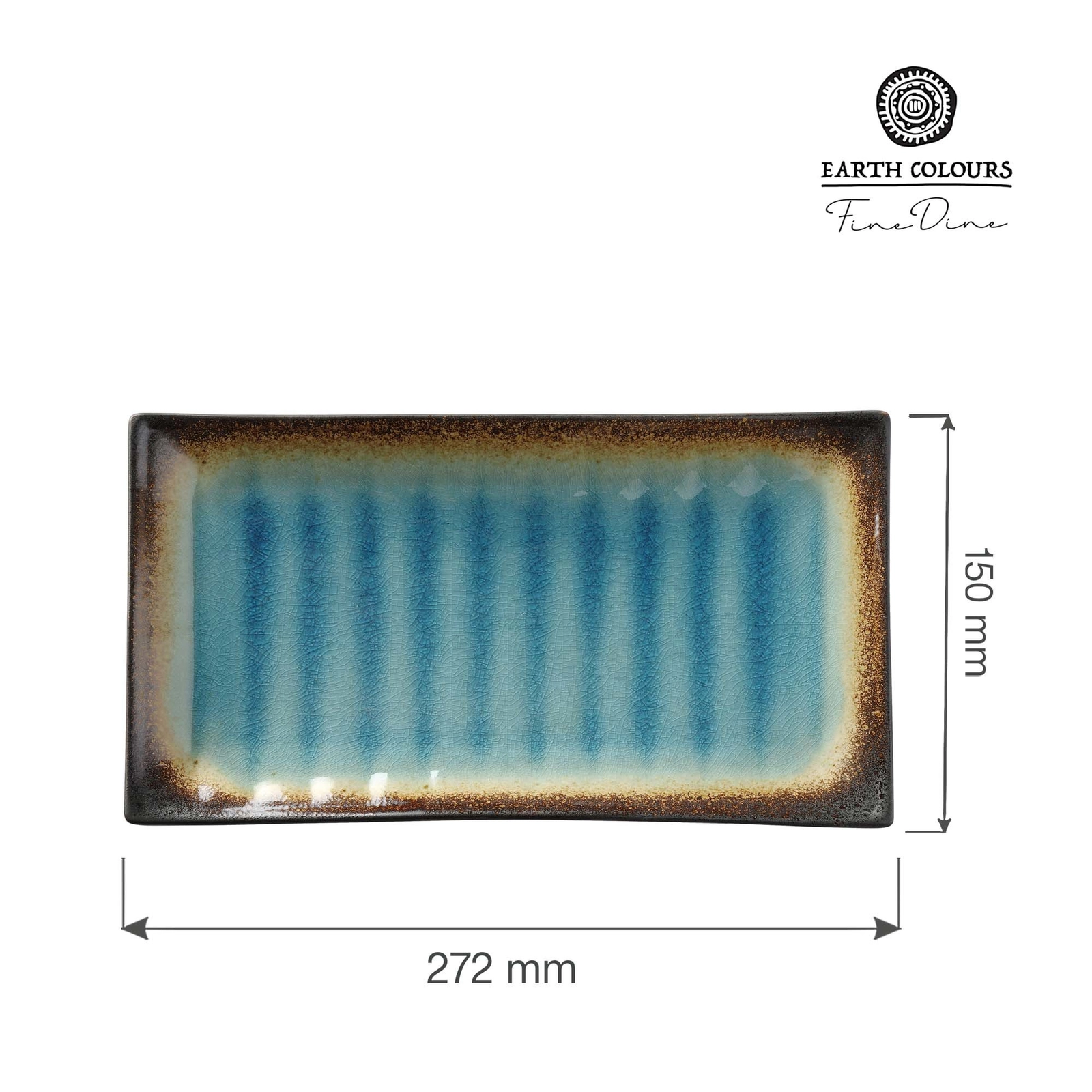 Półmisek, 272×150 mm, niebieski | FINE DINE, Lazur