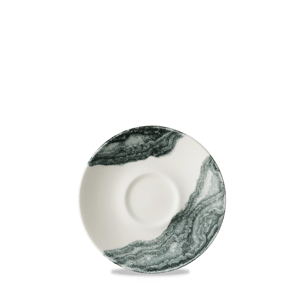 Spodek do filiżanki do espresso, Ø120 mm, kremowy | CHURCHILL, Tide Black