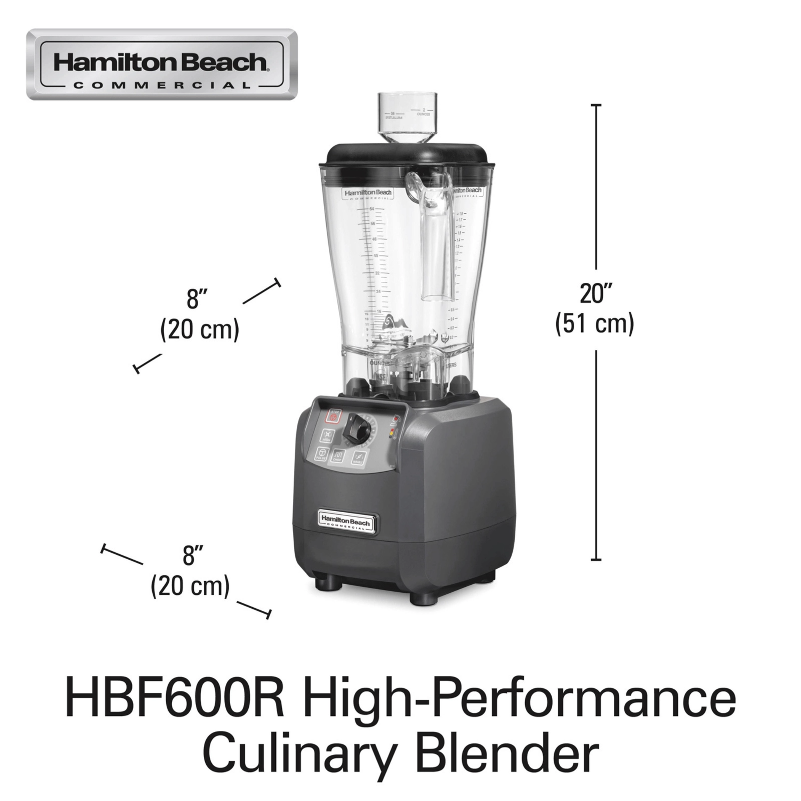 Blender kuchenny Expeditor HBF600R-CE, 1,8 l, szary | HAMILTON BEACH COMMERCIAL,  HBF600R-CE