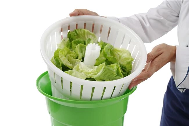 Wirówka do sałaty, 12 l, zielona, ⌀335x430 mm | HENDI, 222553