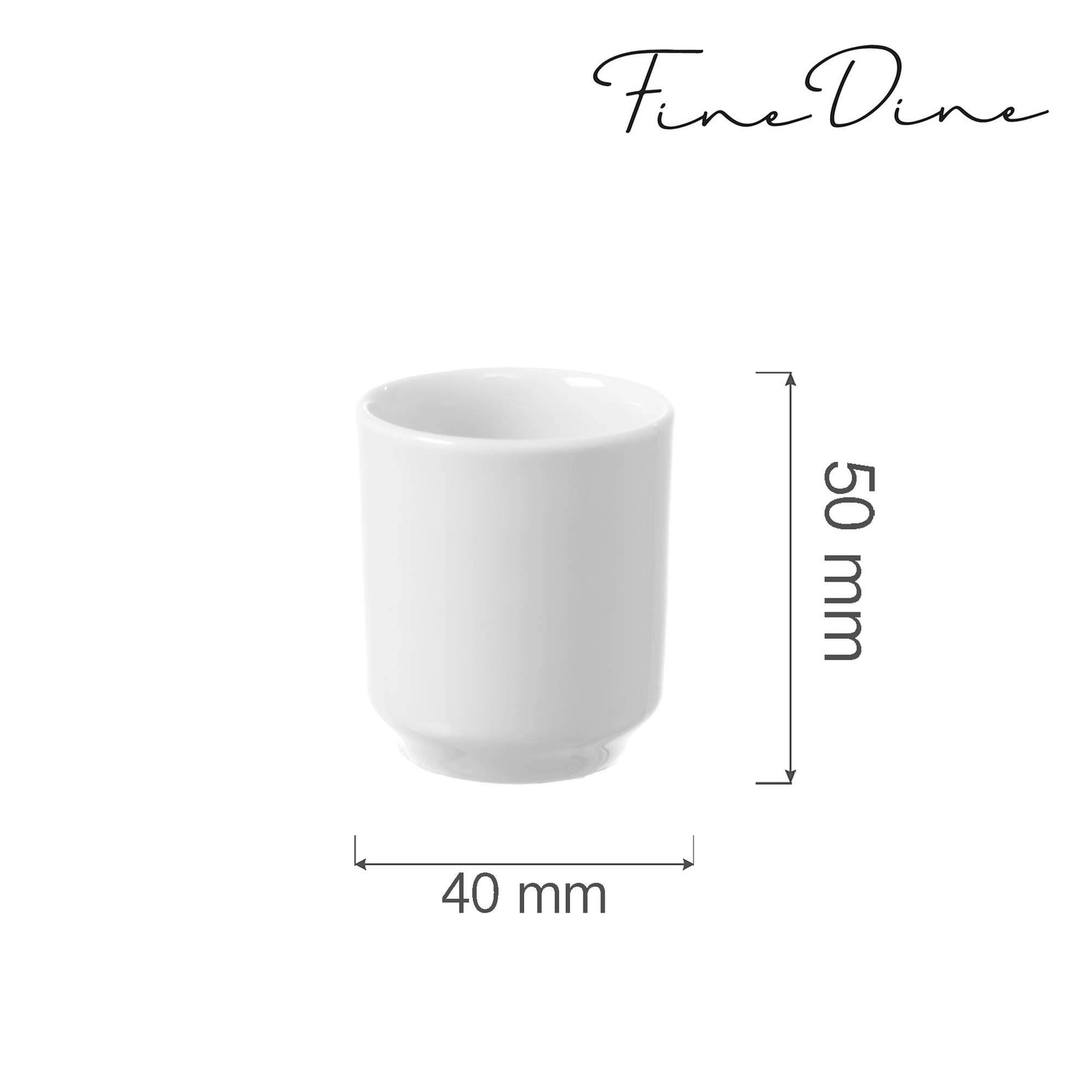 Pojemnik na wykałaczki, 40 mm | FINE DINE, Bianco