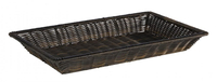 Koszyk ekspozycyjny GN 1/1 530x325x100 mm, czarno-brązowy | APS, Superstrong
