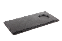 Taca serwingowa z kamienia łupkowego z otworem 250x120 mm | APS, 00986