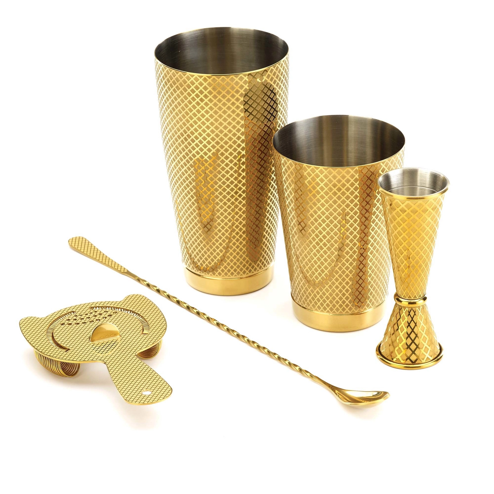 Łyżka barmańska, 400 mm, złota | BARFLY, M37013GD