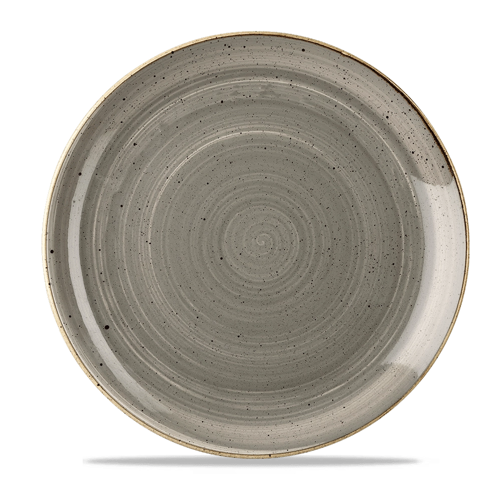 Talerz płytki, Ø288 mm | CHURCHILL, Stonecast Peppercorn Grey
