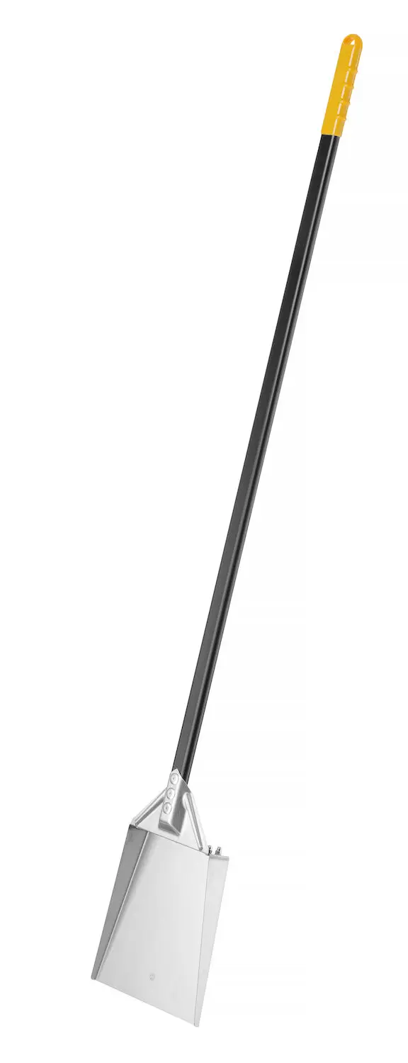 Łopata do popiołu ze stali nierdzewnej z anodowanym aluminiowym uchwytem, 1320×215 mm | HENDI, 618196