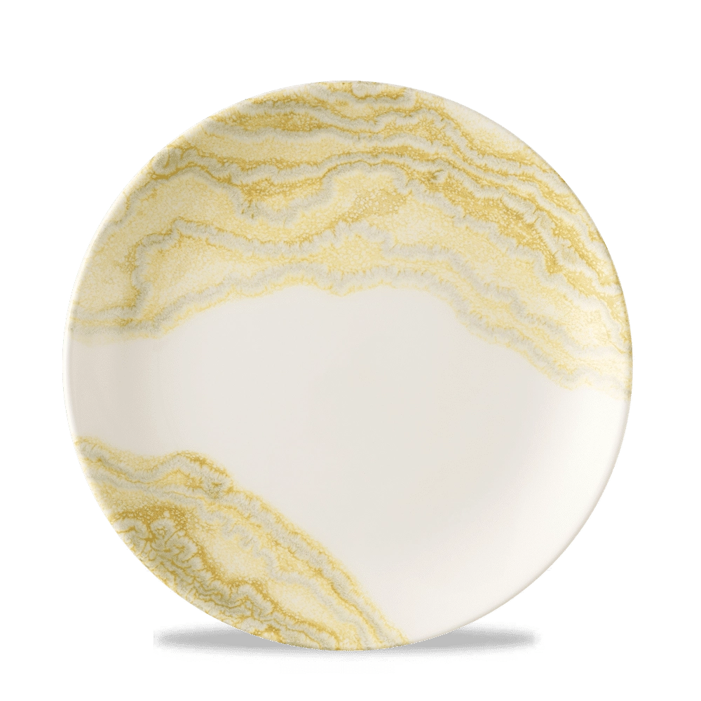 Talerz płytki coupe, Ø220 mm | CHURCHILL, Tide Gold