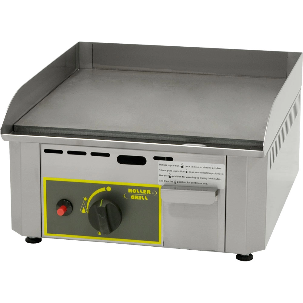 Płyta grillowa gazowa, gładka, 1 strefa, 3.2 kW, 420x450x190 mm | ROLLER GRILL, 777173