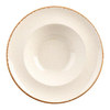 Talerz z porcelany do pasty, kremowy | FINE DINE, Sand