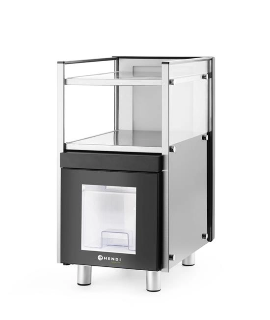 Lodówka na mleko z podgrzewaczem do filiżanek, 3,5 l, 230 V, 0,168 kW, 313x442x613 mm | HENDI, 209080