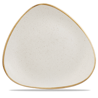 Talerz trójkątny, Ø311 mm | CHURCHILL, Stonecast Barley White