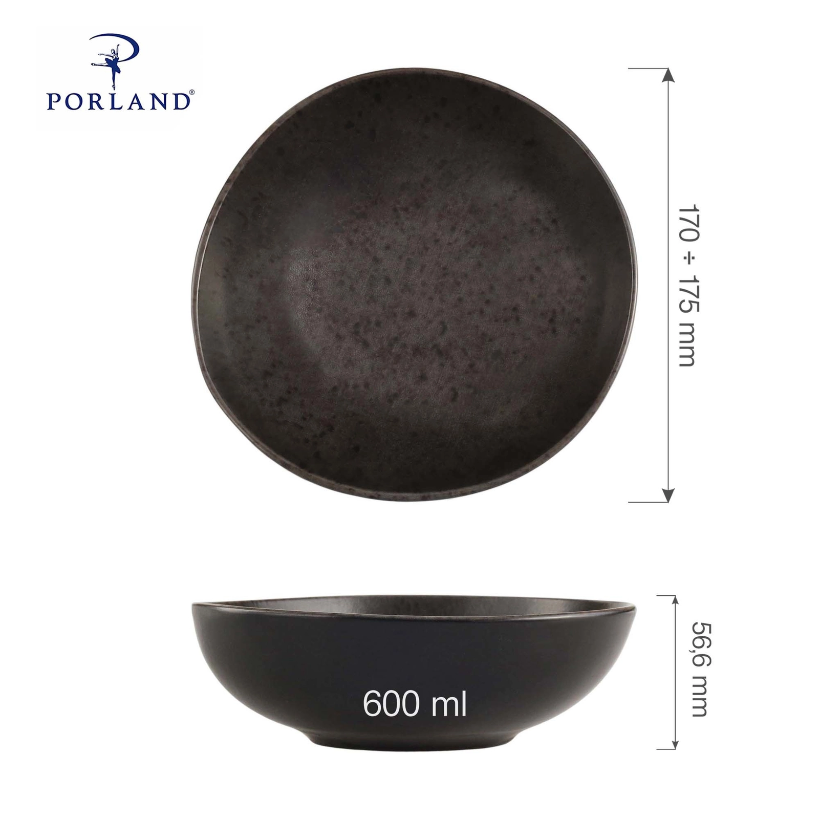 Miska, Ø175 mm | PORLAND, Ironstone