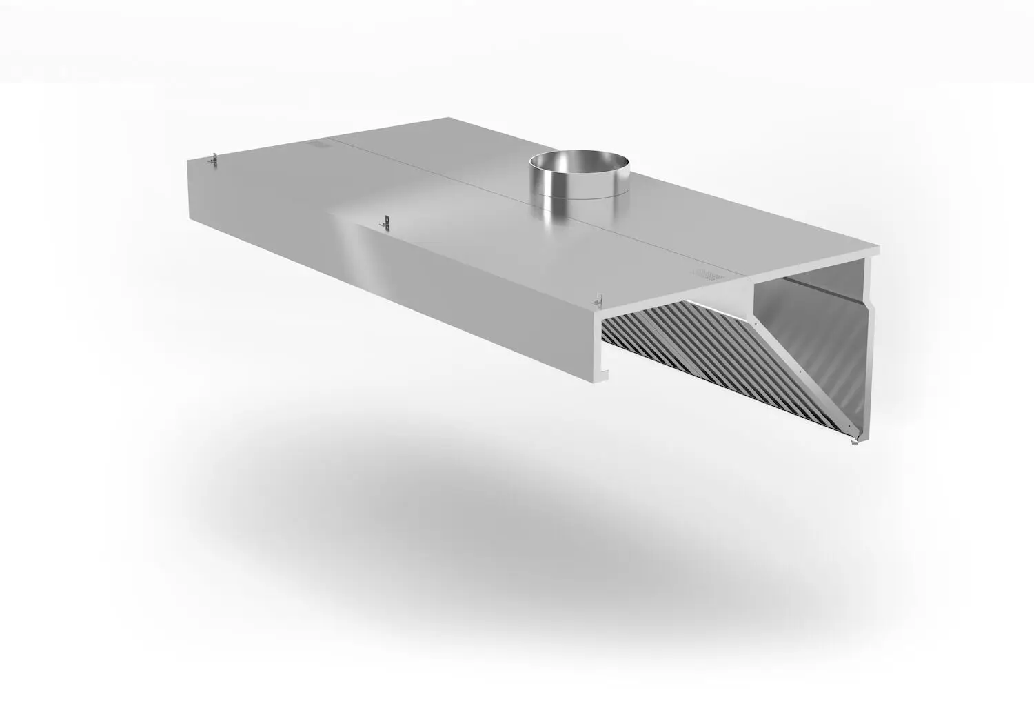 Okap przyścienny skośny z oświetleniem LED, 1200x700x450 mm | HENDI, Profi Line
