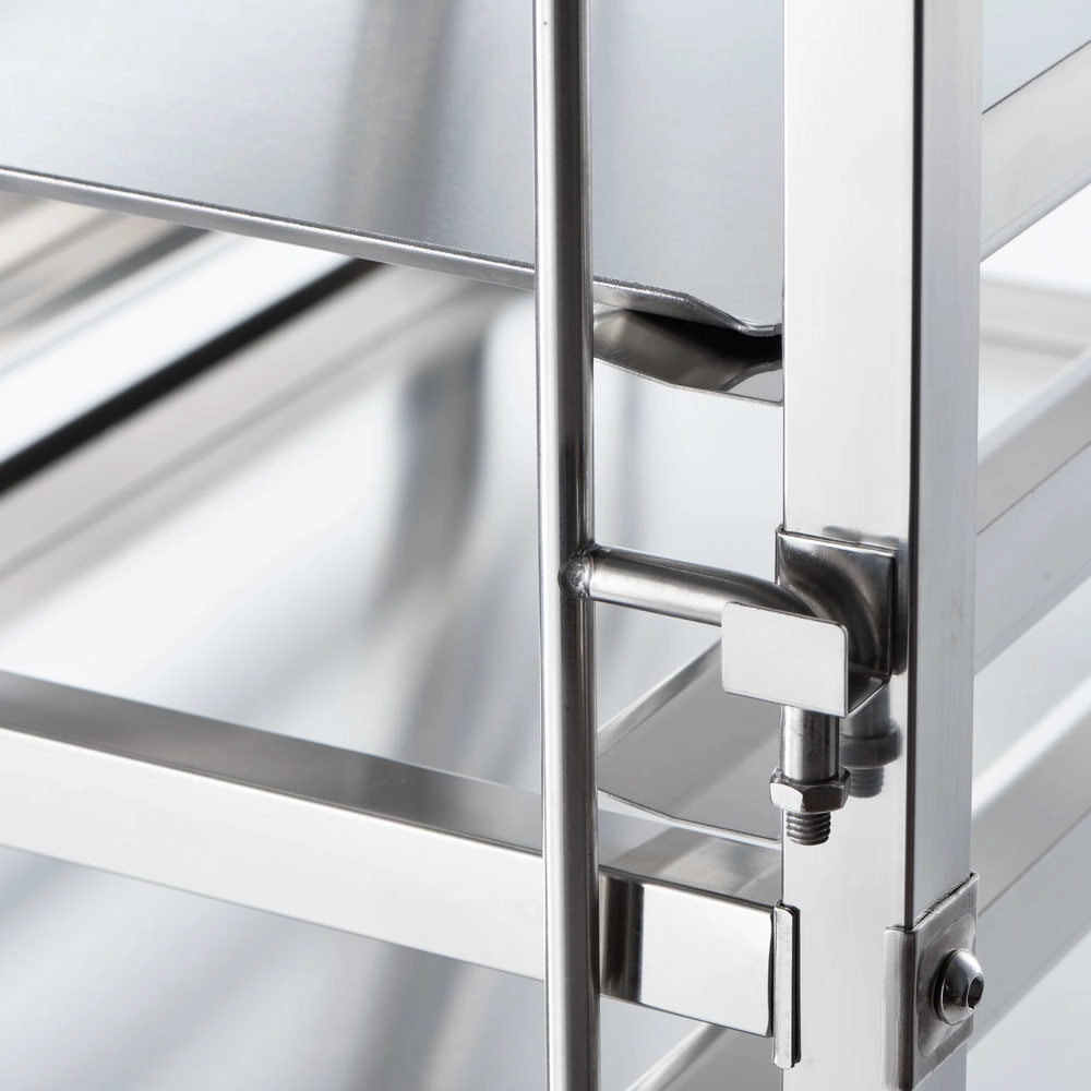 Wózek transportowy ze stali nierdzewnej, 16x 600x400 mm, 470x620x1735 mm | STALGAST, 662461