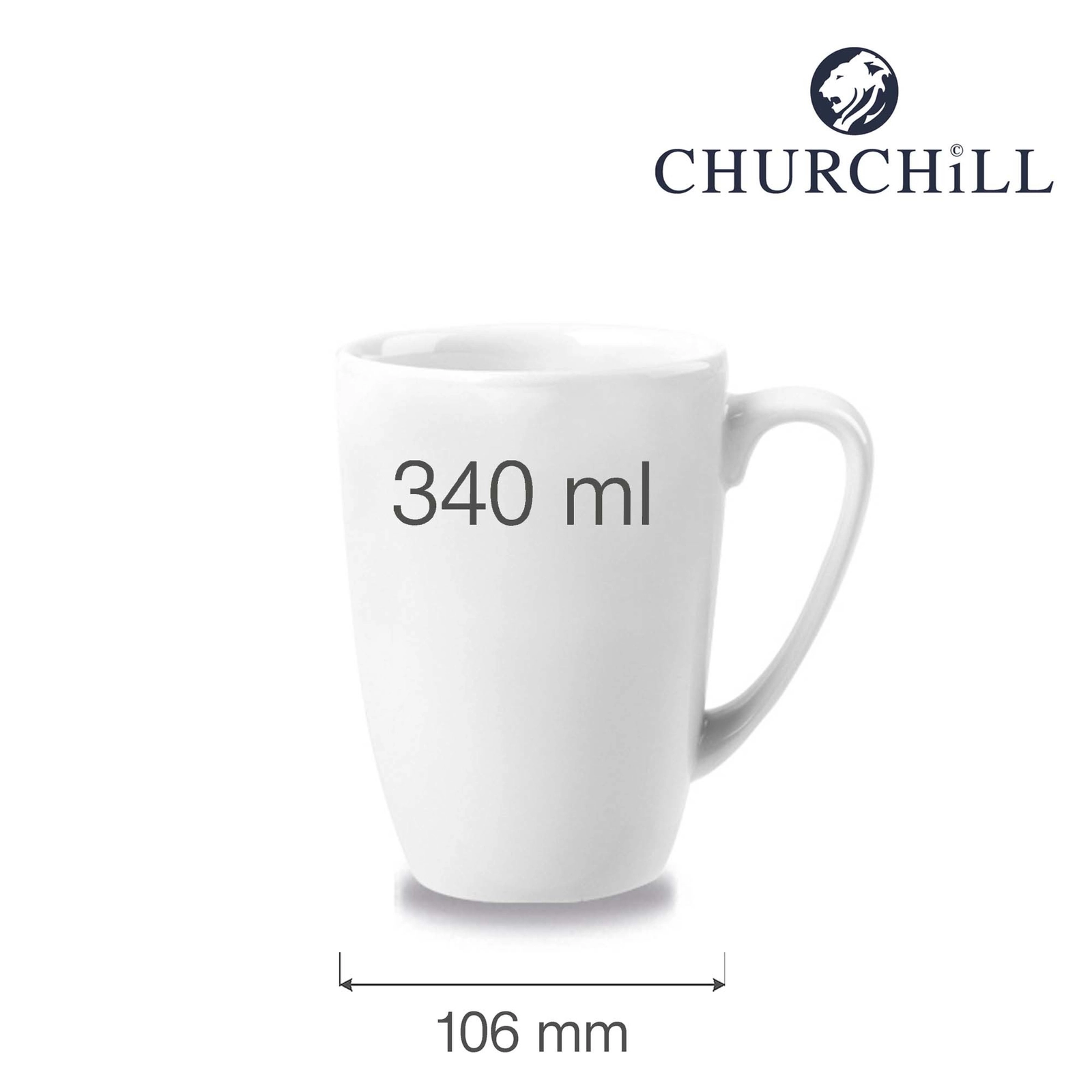 Kubek, Ø106 mm, 340 ml | CHURCHILL, Profile
