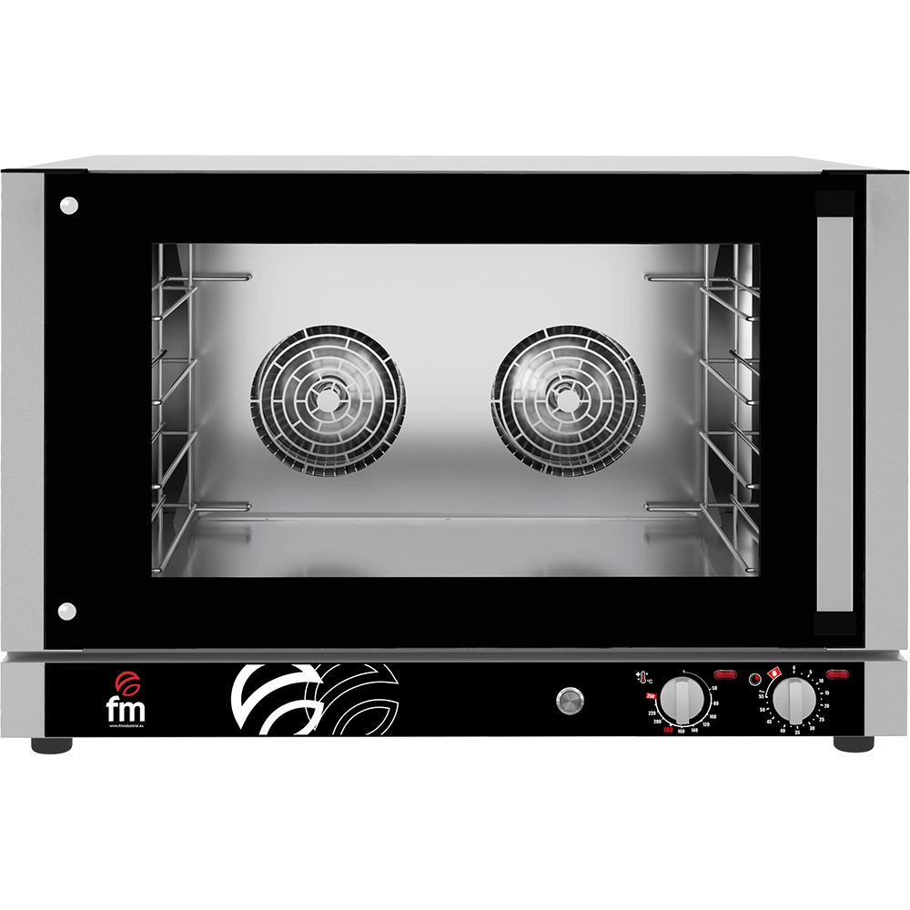 Piec konwekcyjny z nawilżaniem elektryczny, manualny, 4x600x400 / 4xGN 1/1, 6.3 kW, 820x805x560 mm | FM INDUSTRIAL, RX