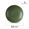 Miska coupe Ø250 mm, zielona | CHURCHILL, Stonecast Sorrel Green