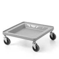 Wózek na kosze do szkła bez rączki, 500×500×180 mm | AMERBOX, 877807