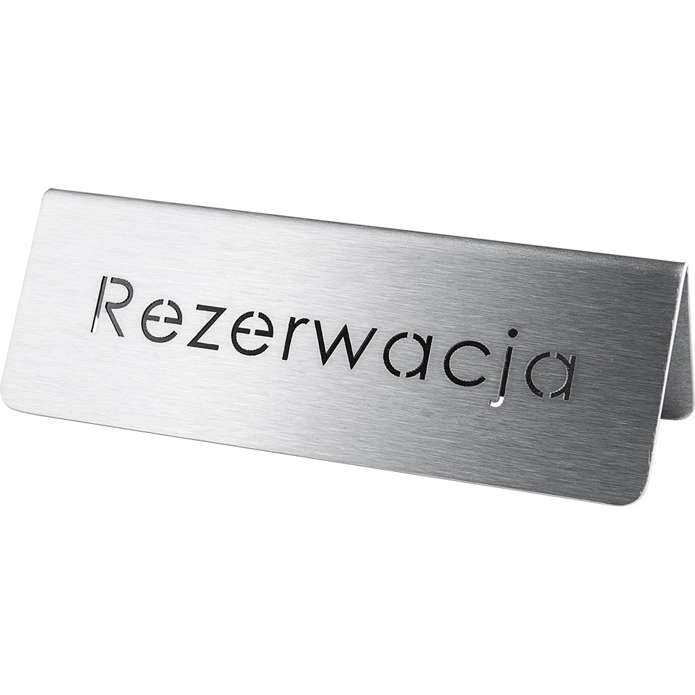 Tabliczka informacyjna „Rezerwacja” | STALGAST, 486025