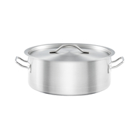Garnek niski ze stali nierdzewnej z pokrywką, o średnicy 280 mm, 5.5 l | STALGAST, Basic