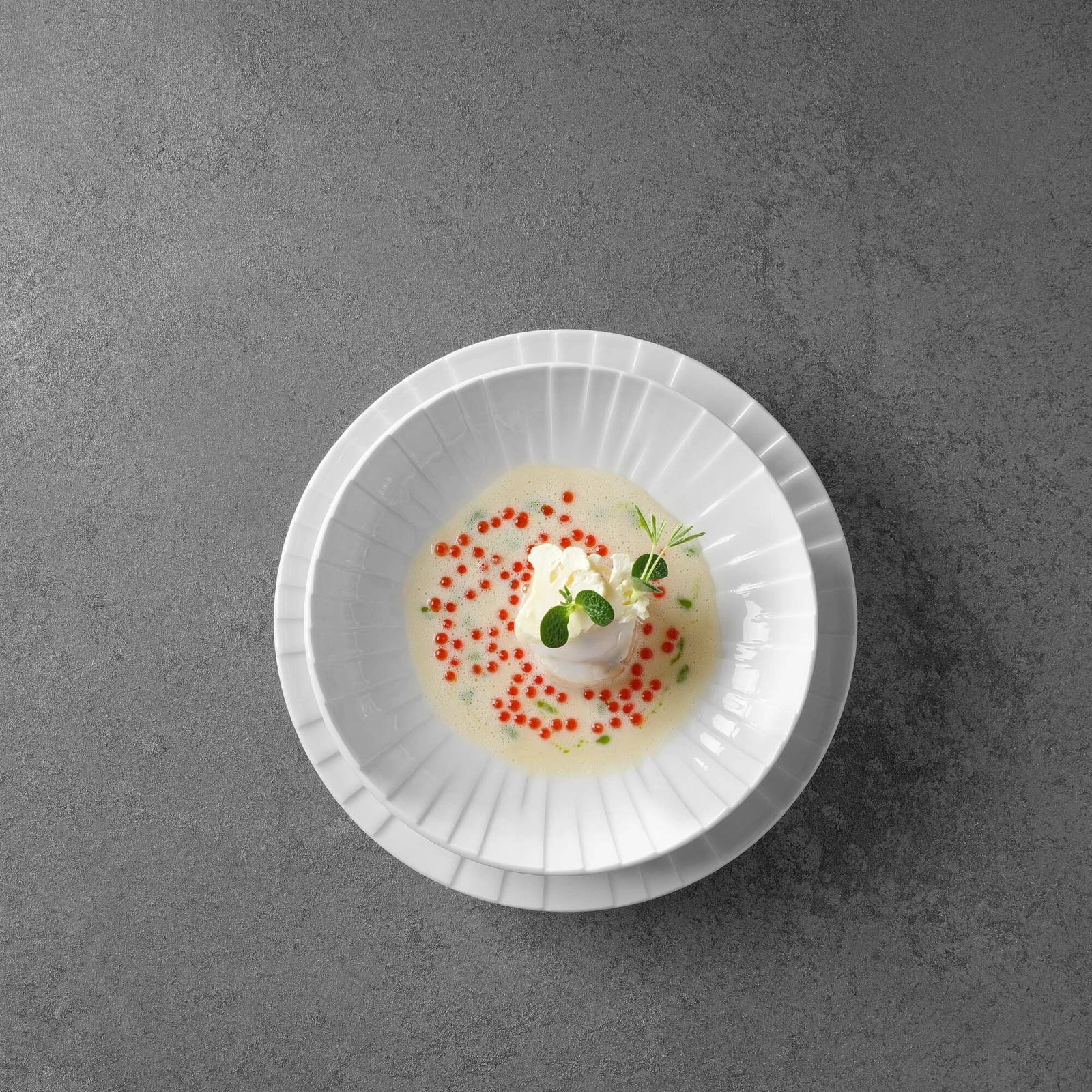 Talerz płytki, Ø300 mm, kremowy | FINE DINE, Selene