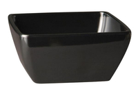 Misa kwadratowa z melaminy 0,4 l, czarna, 125×125×65 mm | APS, Pure Color