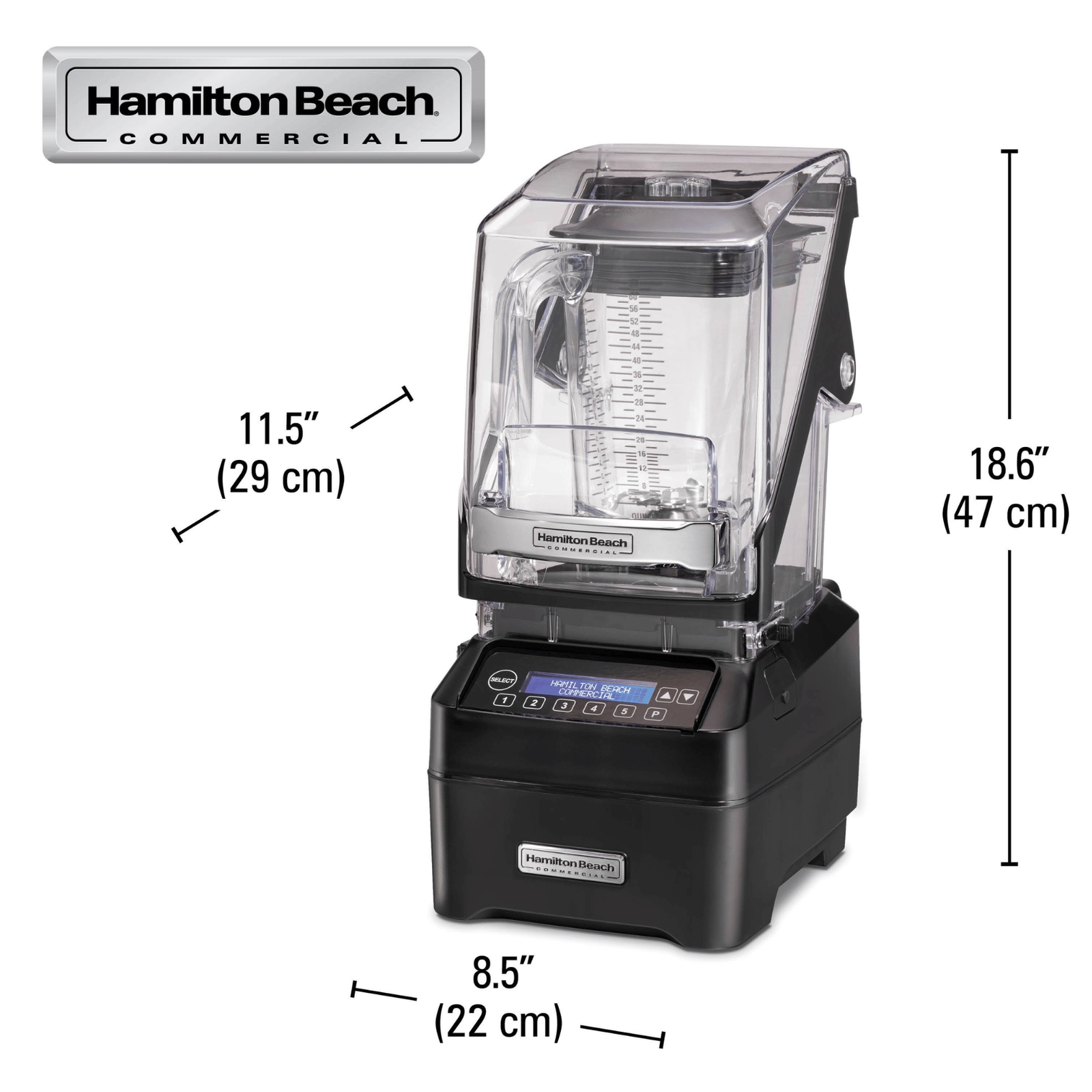 Blender barmański Eclipse®, 2 l, 1000 W | HAMILTON BEACH COMMERCIAL, HBH755R-CE