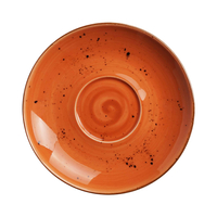 Spodek do cappuccino, Ø160 mm, pomarańczowy | FINE DINE, Dahlia