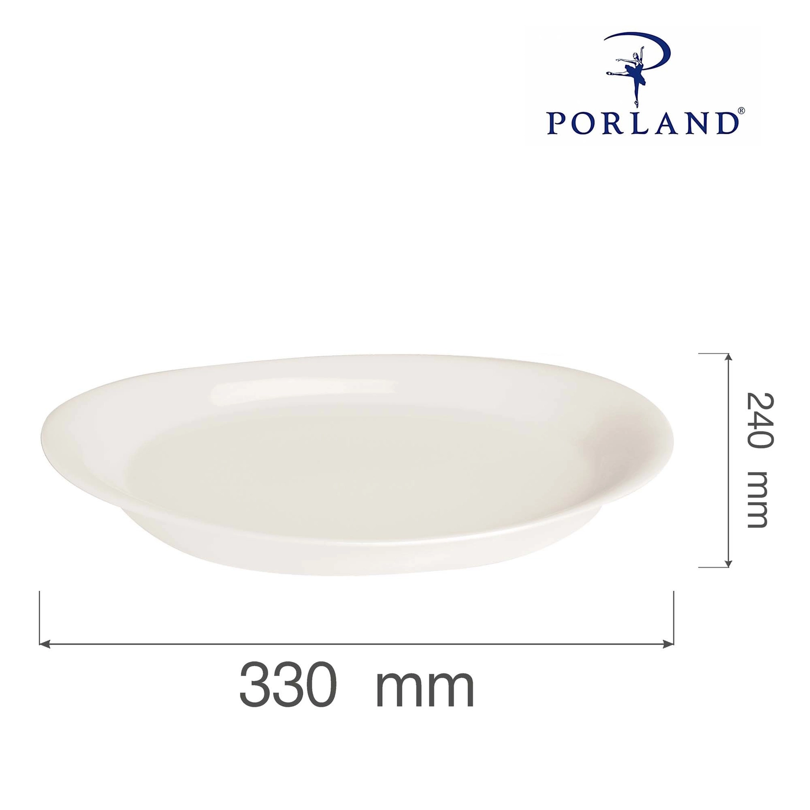 Półmisek owalny, Ø330 mm | PORLAND, Dove