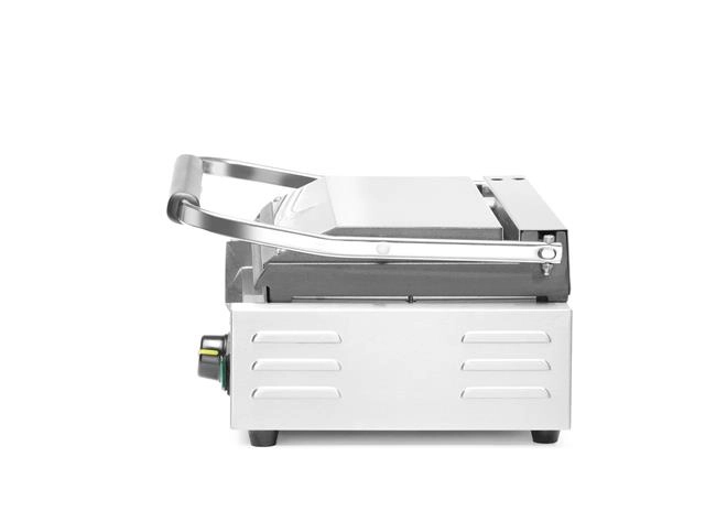 Grill kontaktowy, góra ryflowana, dół gładki, 2,2 kW, 230 V, 430×370×210 mm | HENDI, Panini
