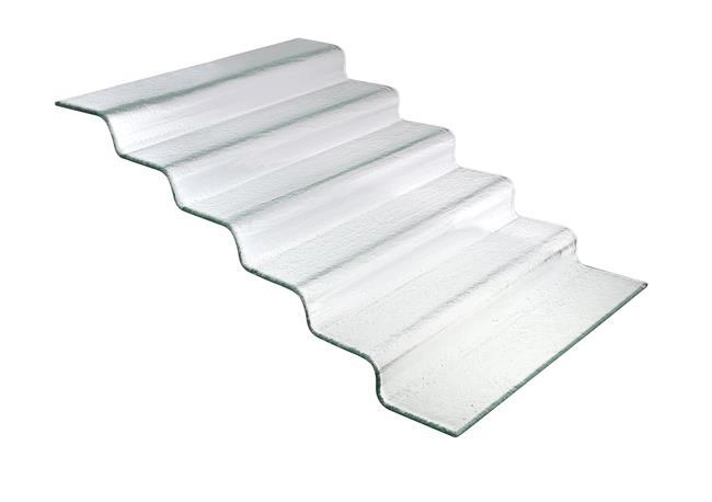 Schody bufetowe 6-stopniowe, 455×240×600 mm, przezroczyste | FINE DINE, Vetro