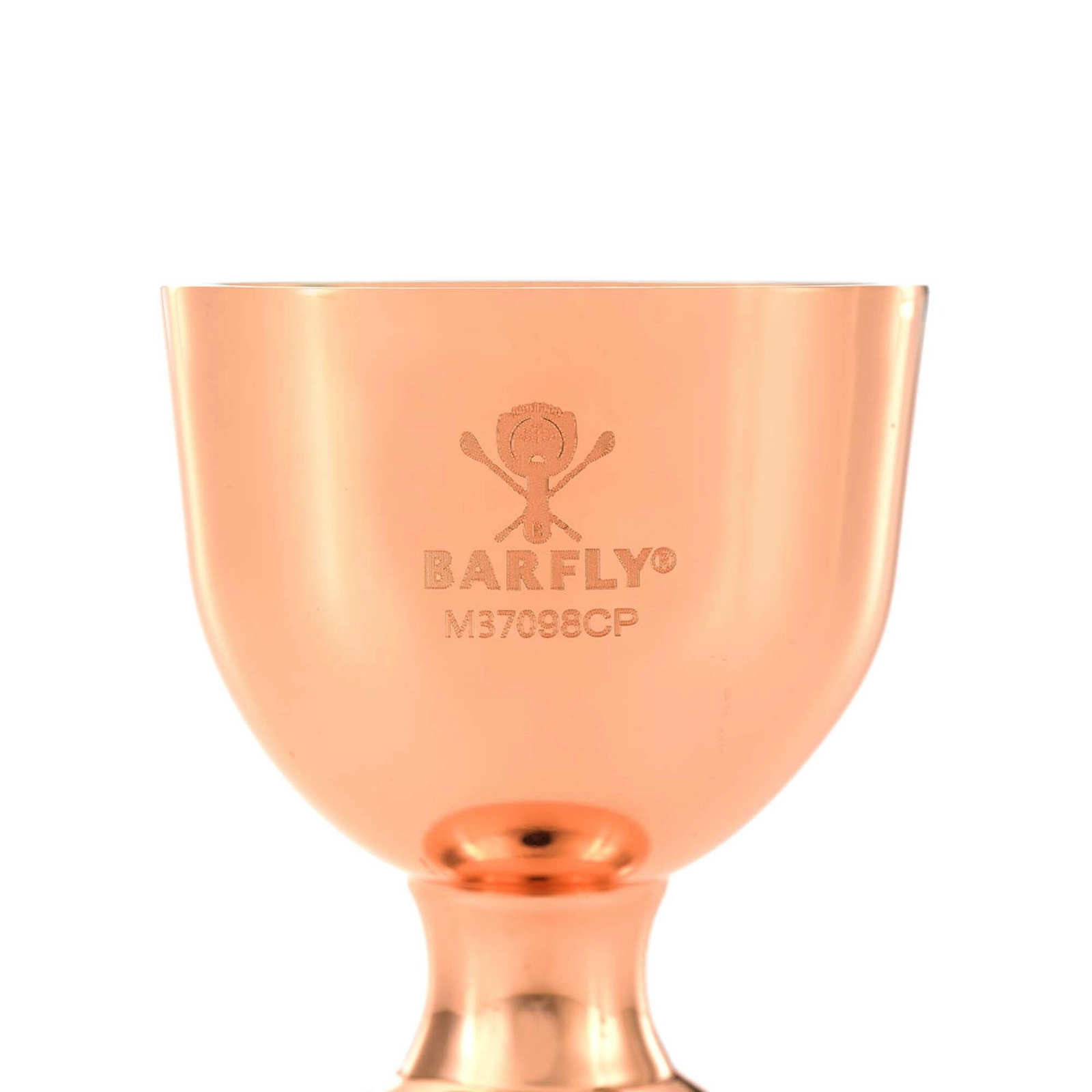 Miarka barmańska Bell z prostą krawędzią, ze stali nierdzewnej, miedziana, 25/50 ml | BARFLY, Bell
