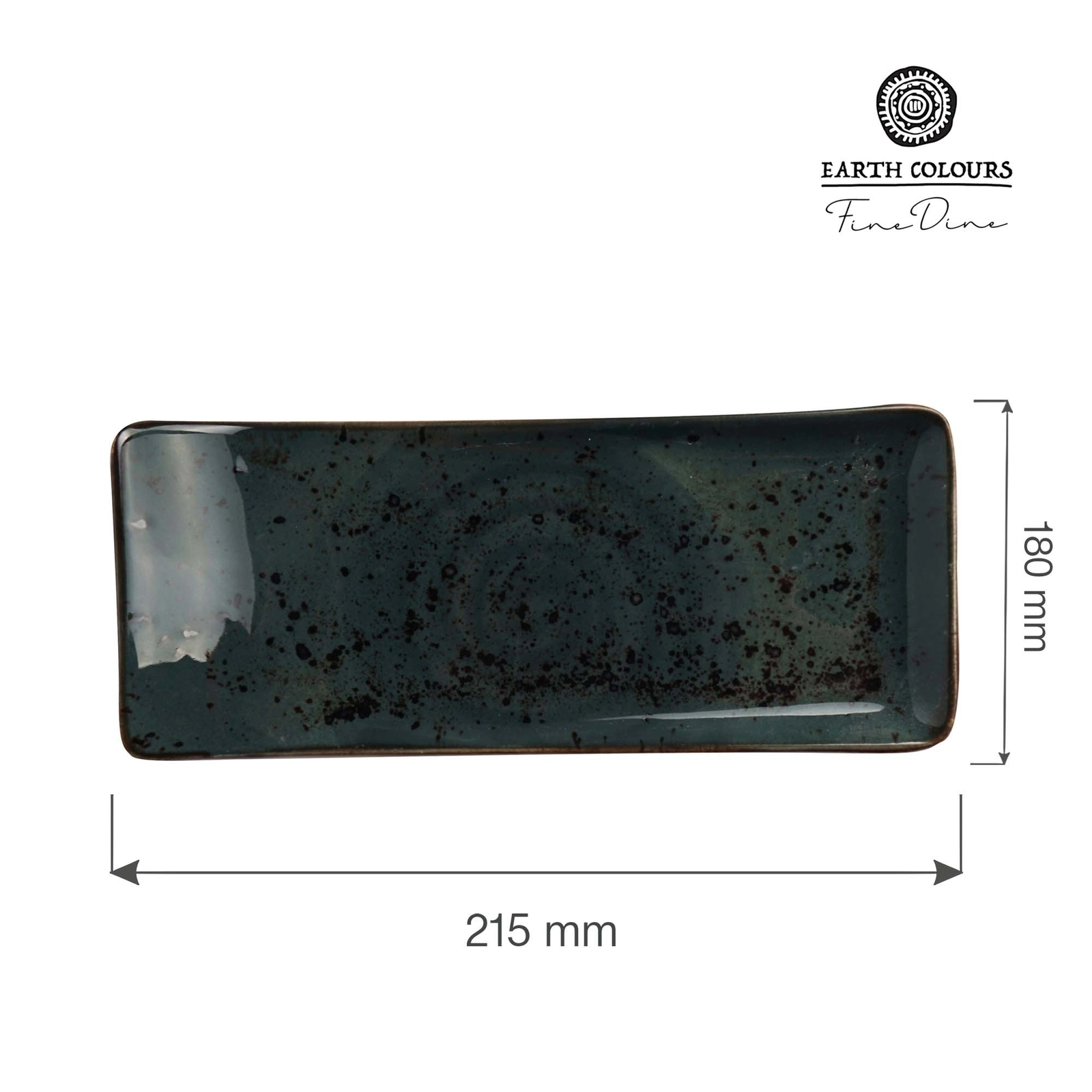 Talerz serwingowy, 215x180 mm, szary | FINE DINE, Arando