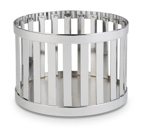 Koszyk okrągły metalowy Ø210 mm, chrom | APS, Basket