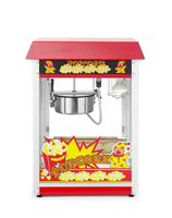 Urządzenie do popcornu, czerwone, 230 V, 1,5 kW, 574x420x778 mm | HENDI, 282748