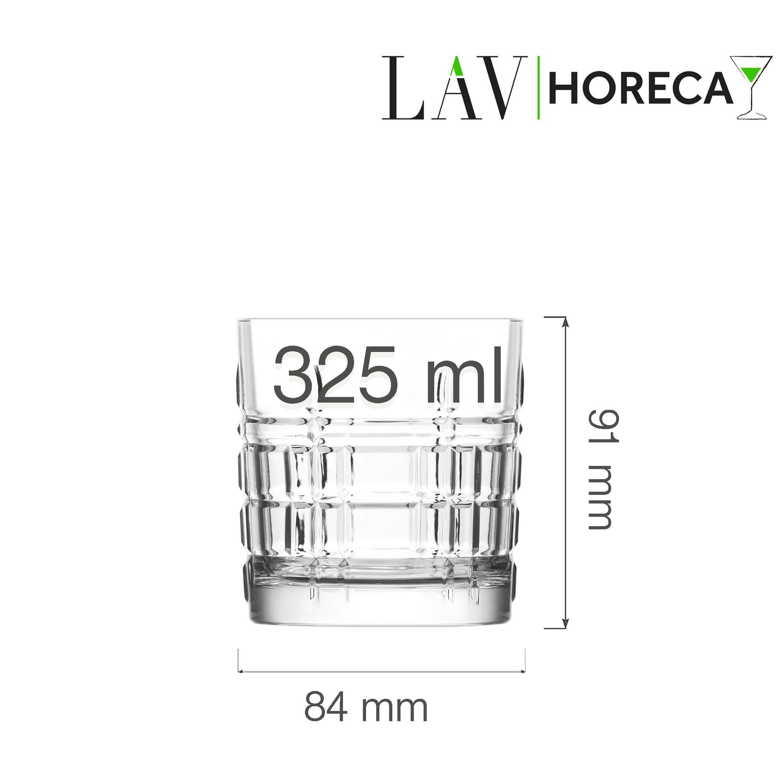 Szklanka do whisky, 325 ml | LAV, Glasgow