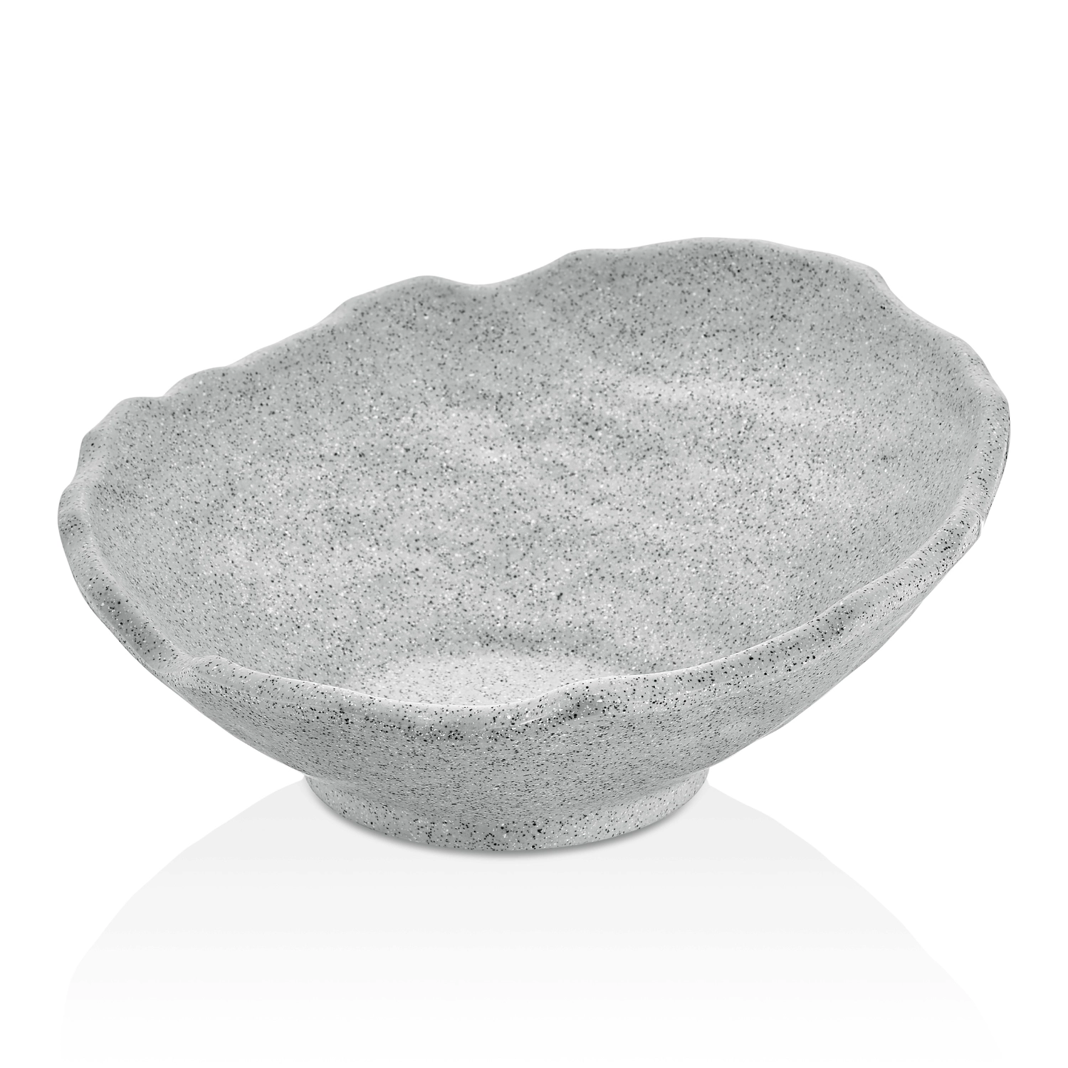 Miska skośna, szara, 232x225x95 mm, 700 ml | FINE DINE, Rock