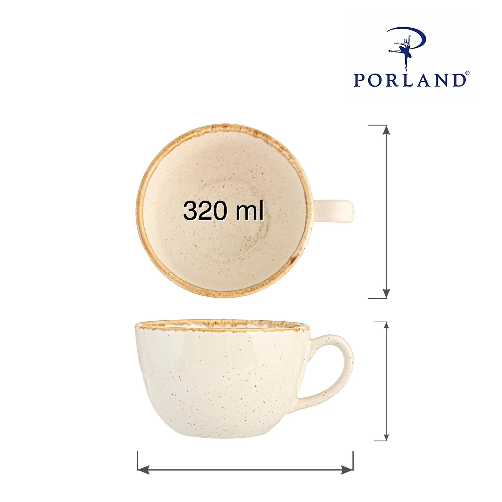 Filiżanka, 320 ml | PORLAND, Seasons Sand