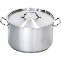Garnek średni ze stali nierdzewnej z pokrywką, o średnicy 450 mm, 57.3 l | STALGAST, 012452