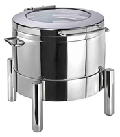 Podgrzewacz okrągły Ø440x390 mm, 10 l, ze szklaną pokrywą | APS, Premium