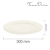 Talerz płytki, Ø300 mm | FINE DINE, Crema
