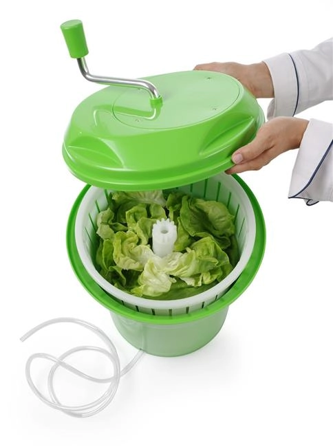 Wirówka do sałaty, 12 l, zielona, ⌀335x430 mm | HENDI, 222553