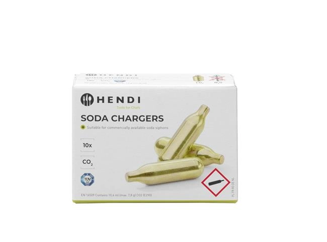 Naboje do wody sodowej CO₂, 10 szt. | HENDI, 588406