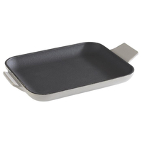 Patelnia żeliwna emaliowana 160x130x20 mm, czarno-szara | APS, 88223