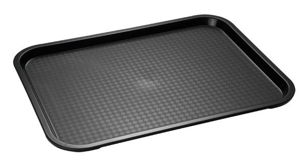 Taca prostokątna z polipropylenu 410×305×20 mm, czarna | APS, 00536