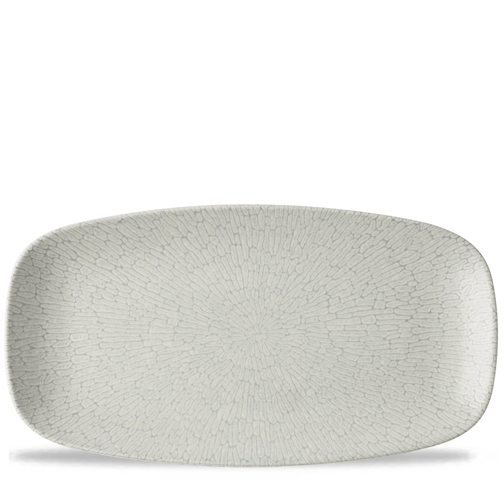 Talerz podłużny, 360×190 mm, szary | CHURCHILL, Delta Grey