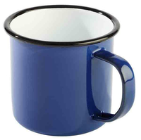 Kubek emaliowany 0,35 l niebiesko-czarny ze stali emaliowanej | APS, Enamelware