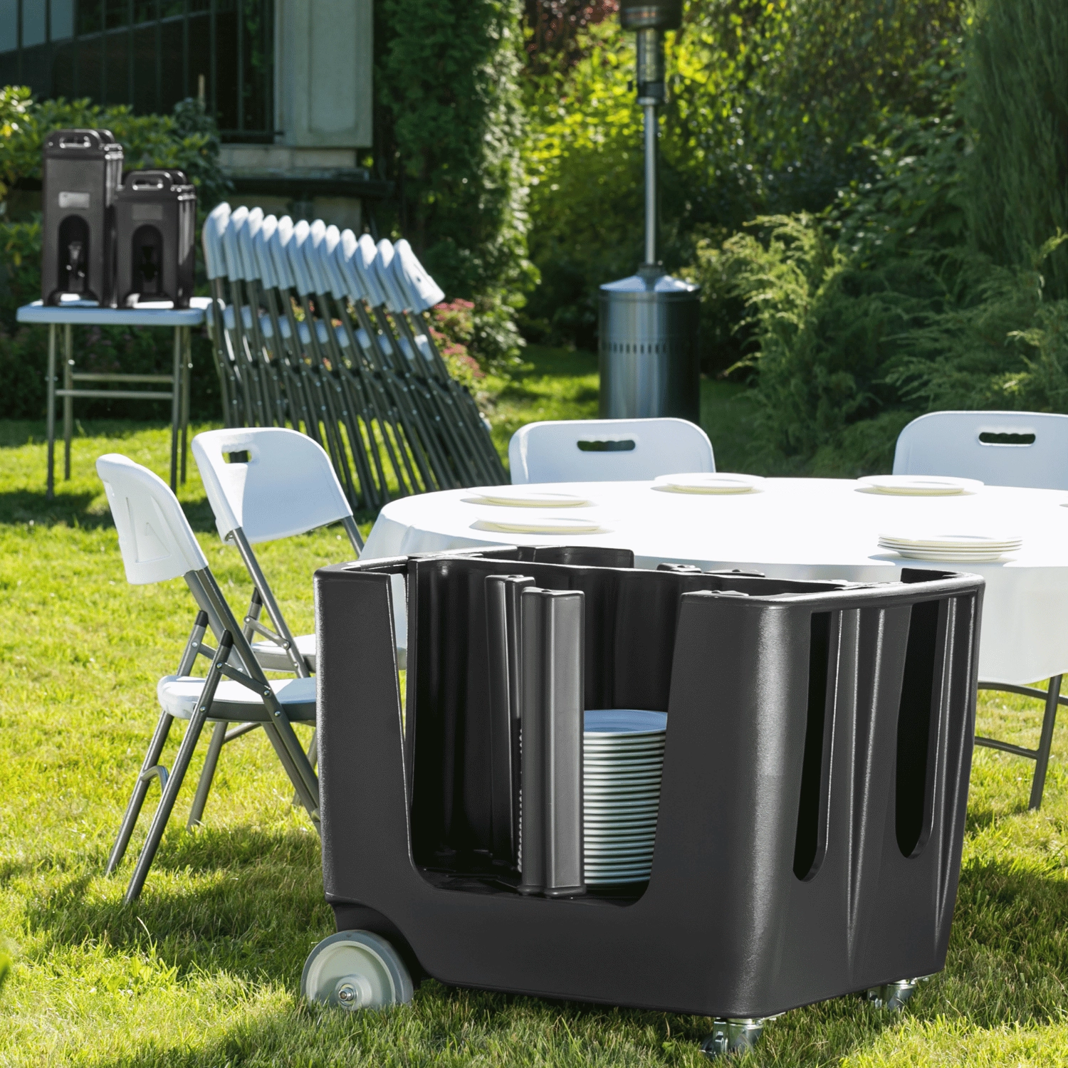 Stół cateringowy okrągły, ⌀1500×740 mm | AMERBOX, 810996