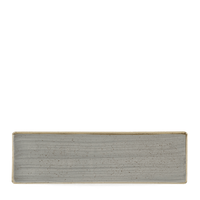 Taca porcelanowa, 300×90 mm, szara | CHURCHILL, Stonecast Peppercorn Grey