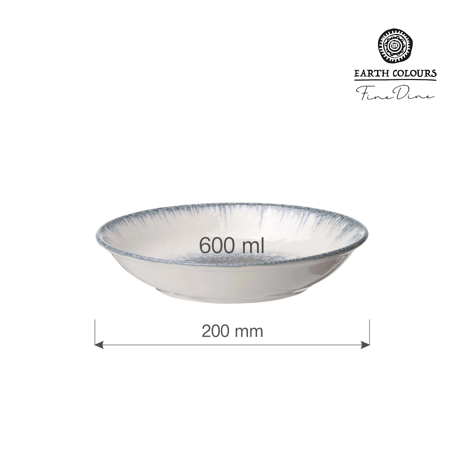 Miska, Ø200 mm, 600 ml, szara | FINE DINE, Infinity